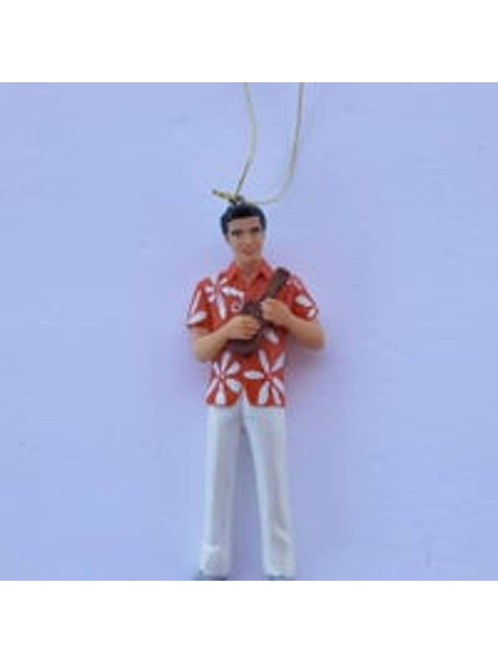 Elvis Presley Hawaiian Shirt Christmas Ornament